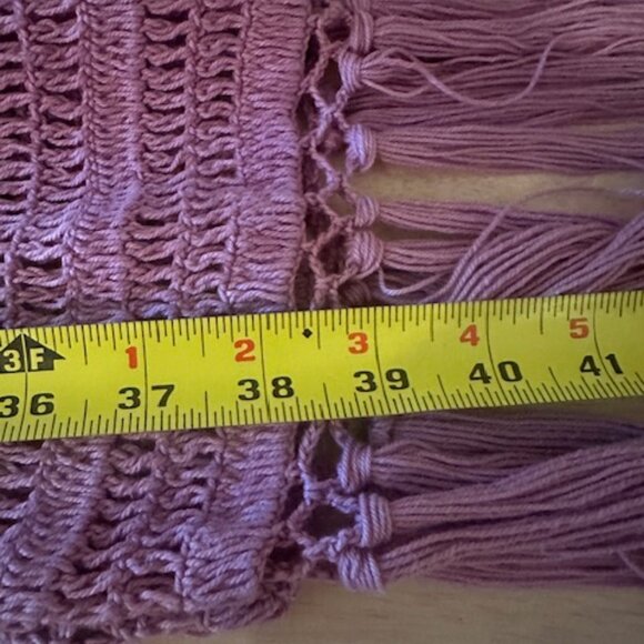 dRA Los Angeles TROPEA DRESS Crochet Lavender Bohemian Festival Sz M NWT - Picture 10 of 12